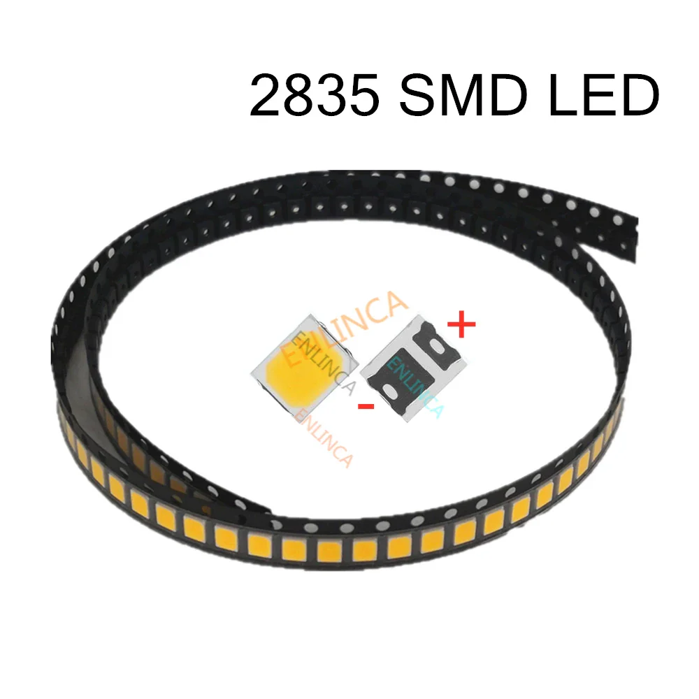 200PCS/LOT 2835 SMD 3V Pure White / Natural White / Warm White / Cool White LED 23-26LM Bright Lamp Beads Light Emitting Diode - Image 2