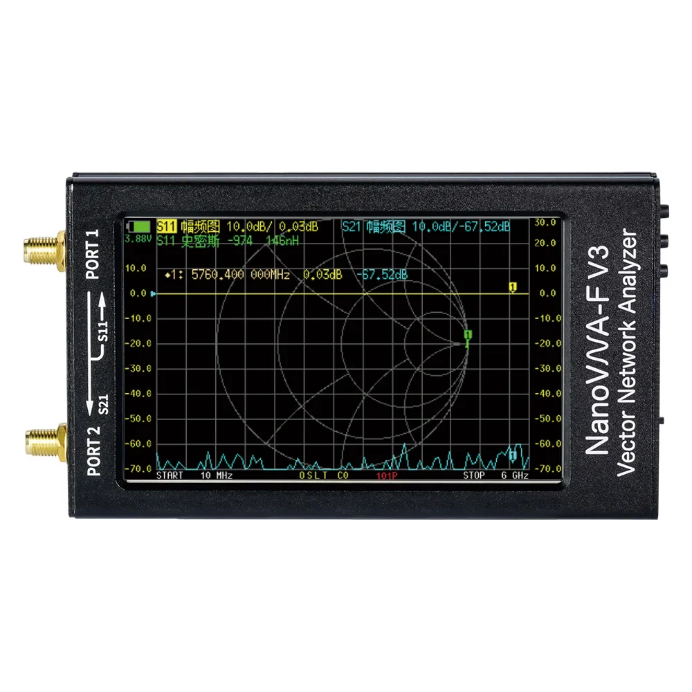 2023 Latest NanoVNA-F V3 4.3 inch 6GHz HF VHF UHF Vector Network Analyzer Antenna Analyzer SWR - Image 3