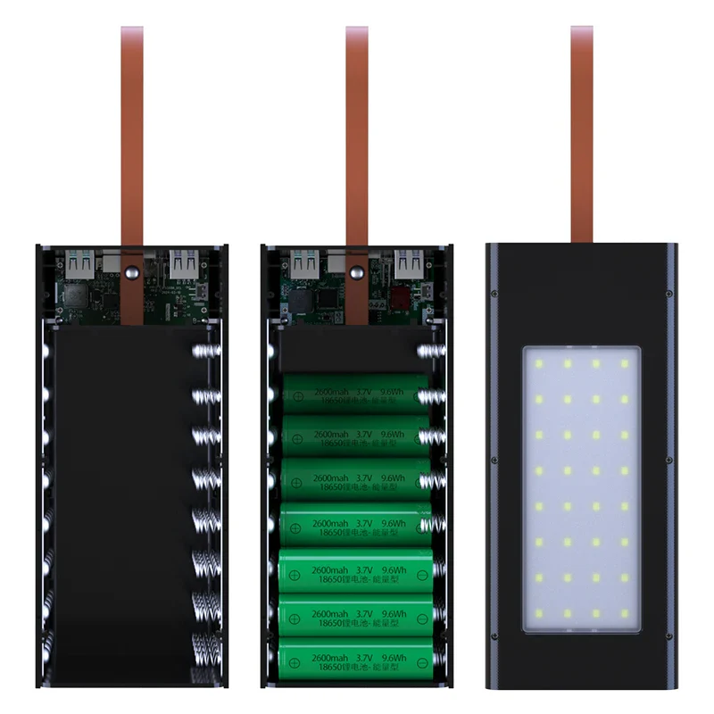40*18650 DIY Power Bank Case Batteries Power Box Regular/PD Camping light Version Power Bank Shell Batteries Power Shell - Image 4