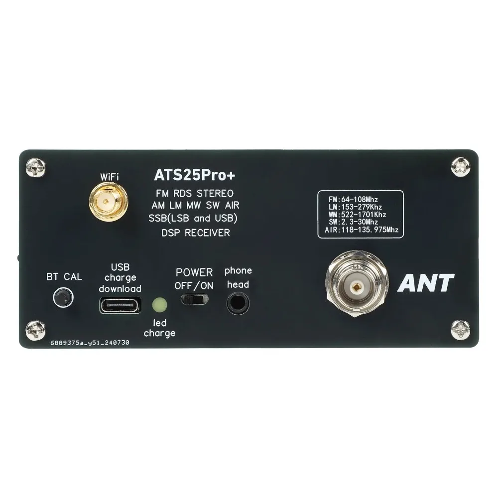 ATS25 Pro+ firmware 4.2 Bluetooth Wifi AIR band 118M-135.975MHz FM SW SSB MW LW AIR SDR Receiver Aviation Band Receiver SI5351 - Image 6