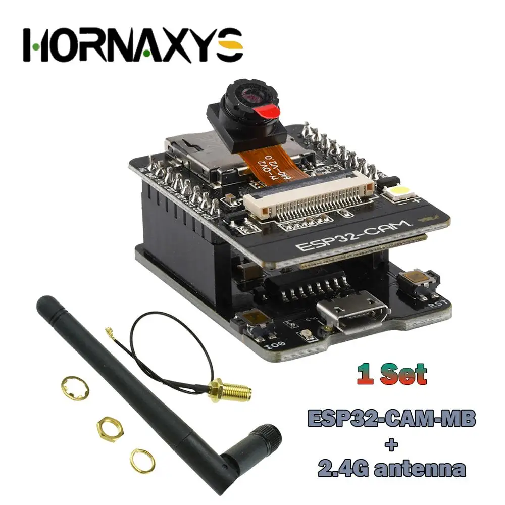 ESP32-CAM ESP32-CAM-MB MICRO USB ESP32 Serial to WiFi Development Board CH340 CH340G 5V Bluetooth+OV3660 upgraded OV2640 Camera