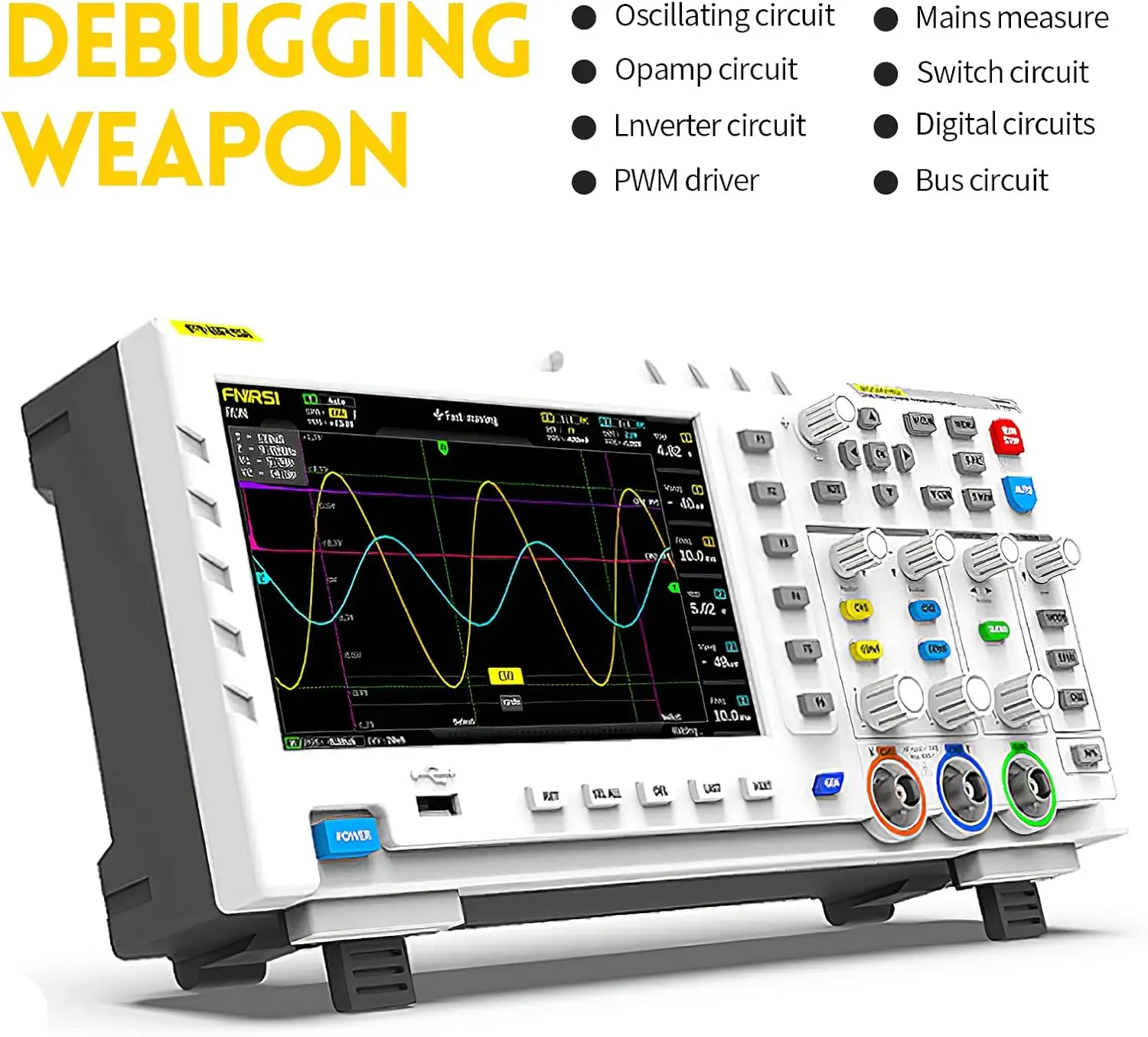 FNIRSI 1014D 2 in 1 Digital Oscilloscope DDS Signal Generator - Image 5