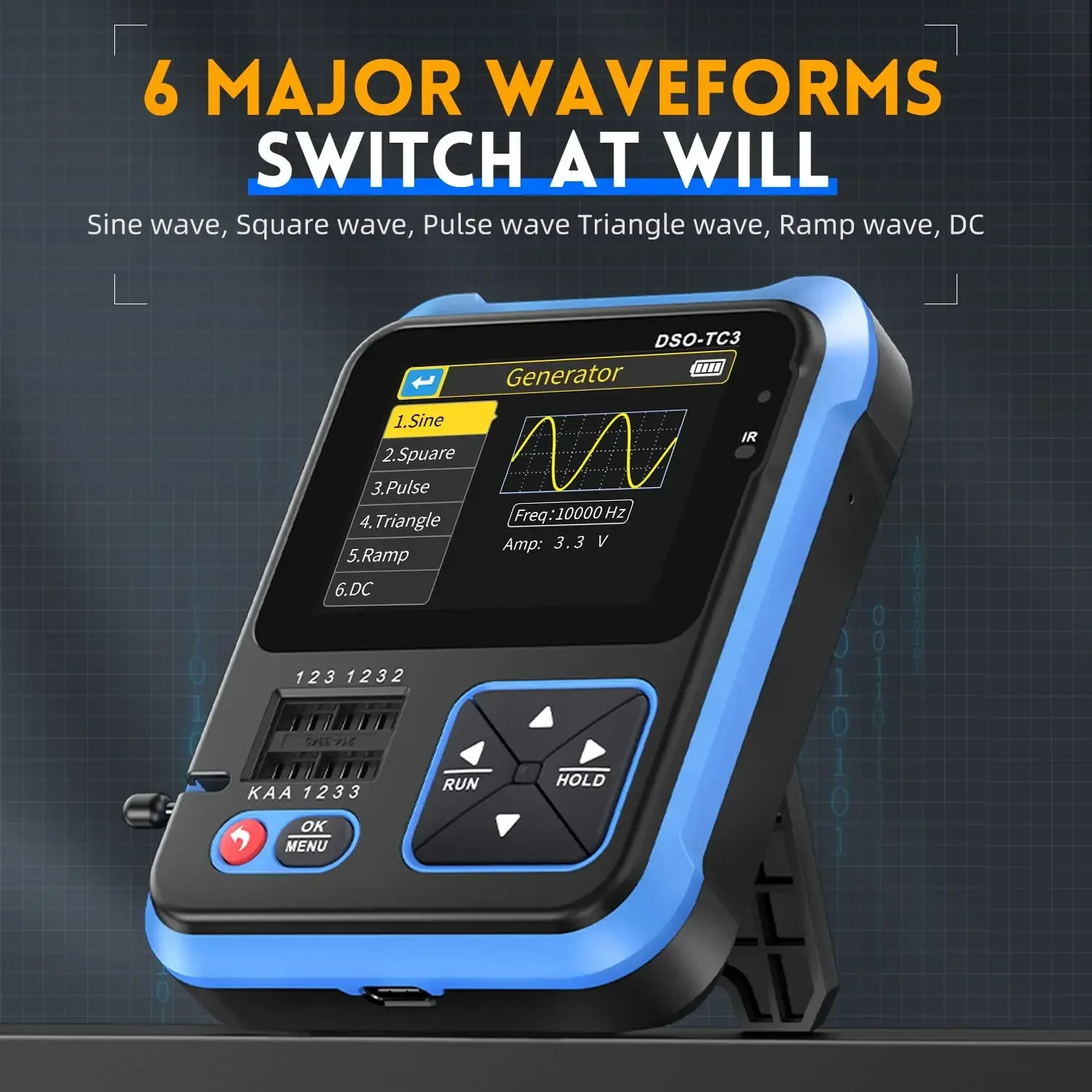 FNIRSI DSO-TC3 Digital Oscilloscope Mini Transistor Tester - Image 5