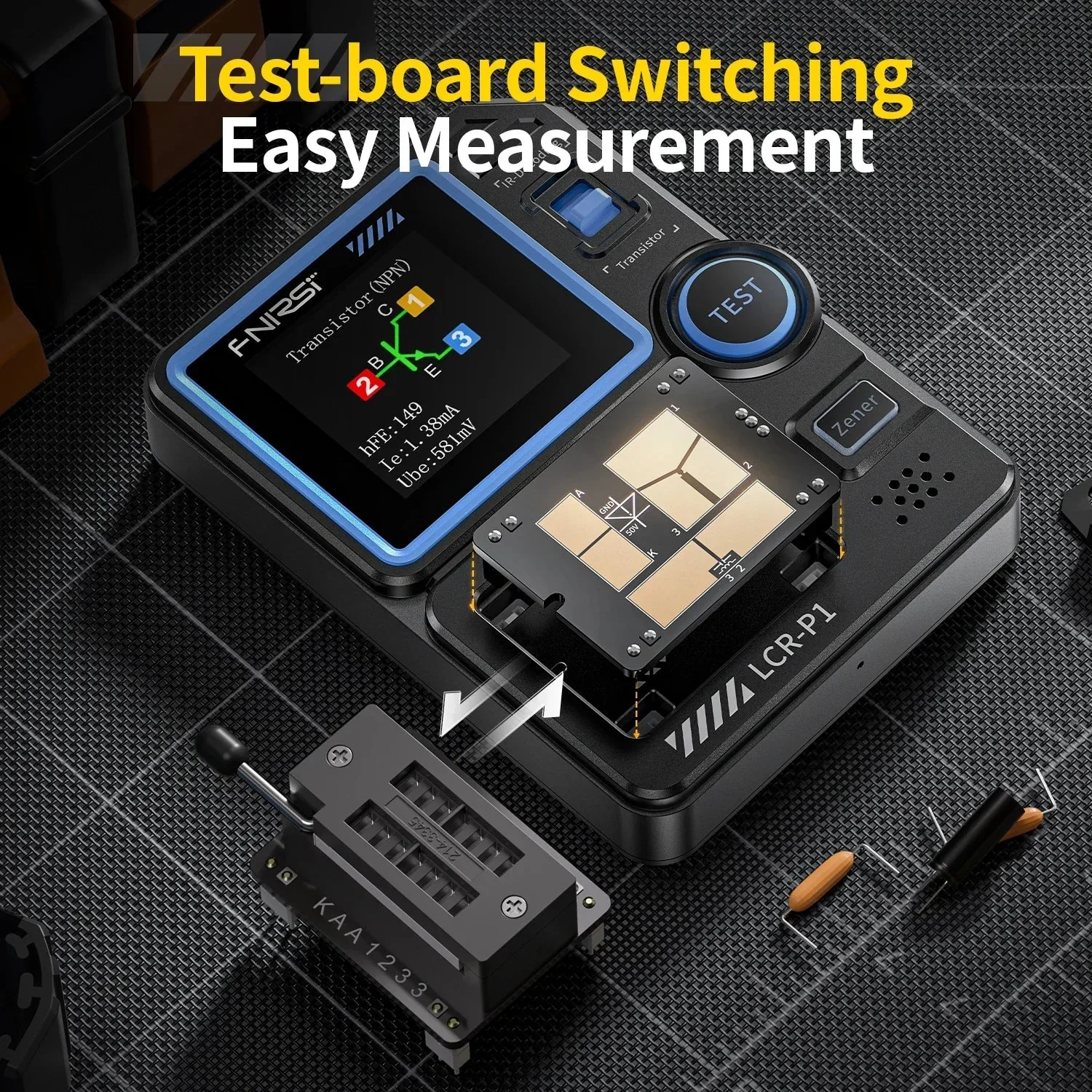 FNIRSI LCR-P1  Multifunction Transistor Tester - Image 4