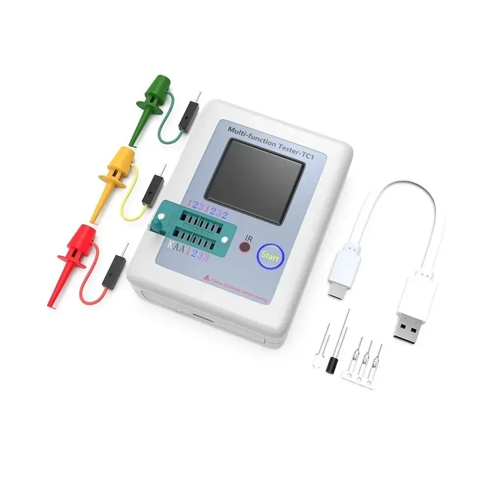 LCR TC1 1.8 Inch TFT LCD Display Multimeter Transistor Tester Diode Triode Capacitor Resistor Test Meter - Image 7