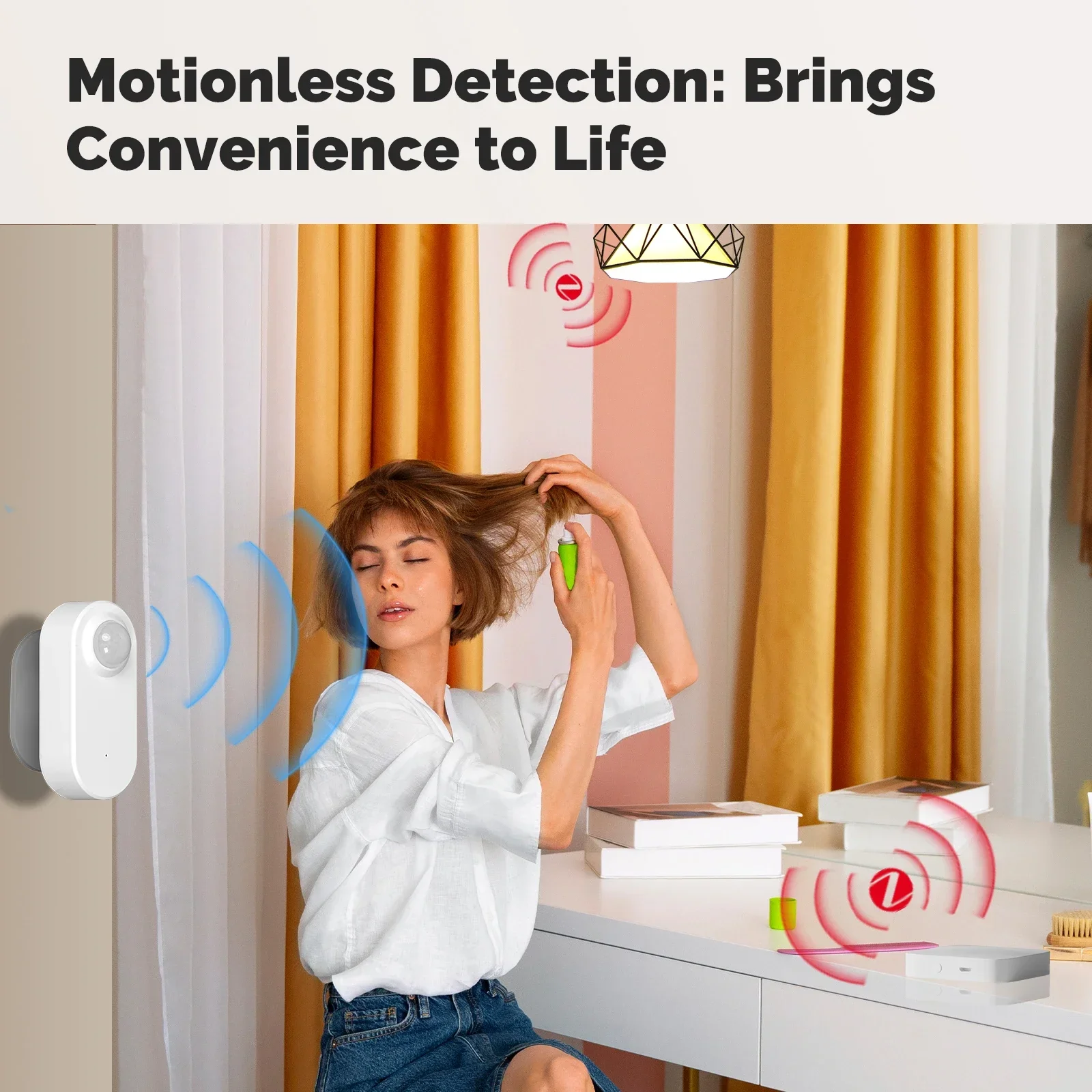 MOES Tuya ZigBee Smart Radar Sensor, 24GHz mmWave Human Presence Detection, Motion/Motionless, App Remote Monitoring - Image 4