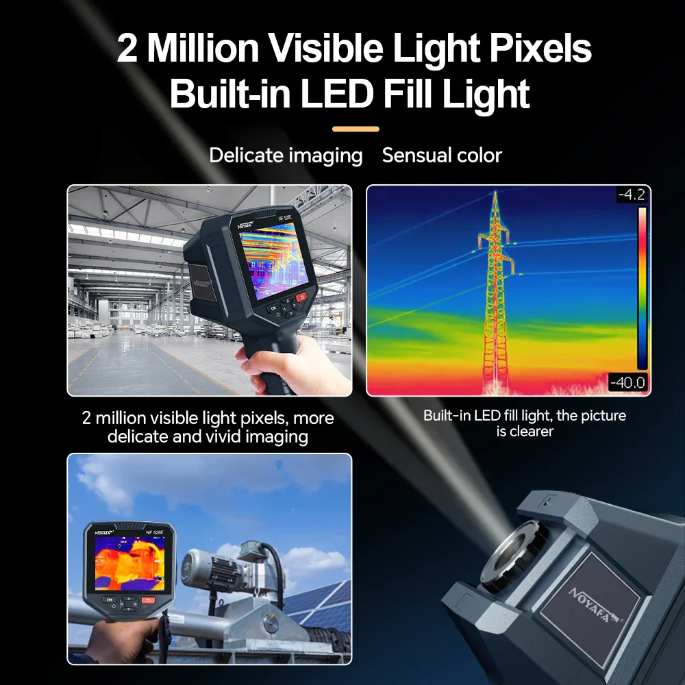 NOYAFA NF 526E Thermal Imaging Camera For Industrial Inspection Repaire Floor Heating HD 256 X 192 Pix Infrared Thermal - Image 3