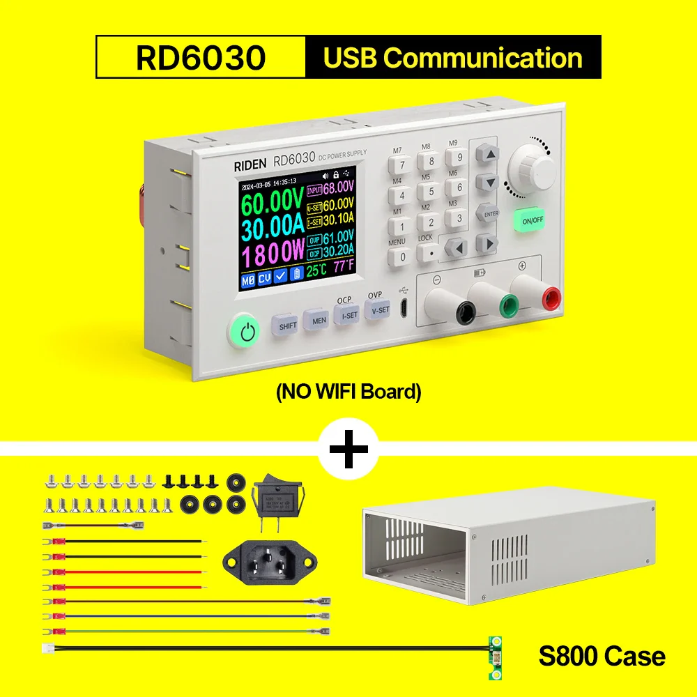 RD RD6030 RD6030W 60V 30A DC Adjustable Step Down Voltage Bench Regulated Power Supply Buck Converter Battery Charging&1500W PSU - Image 10