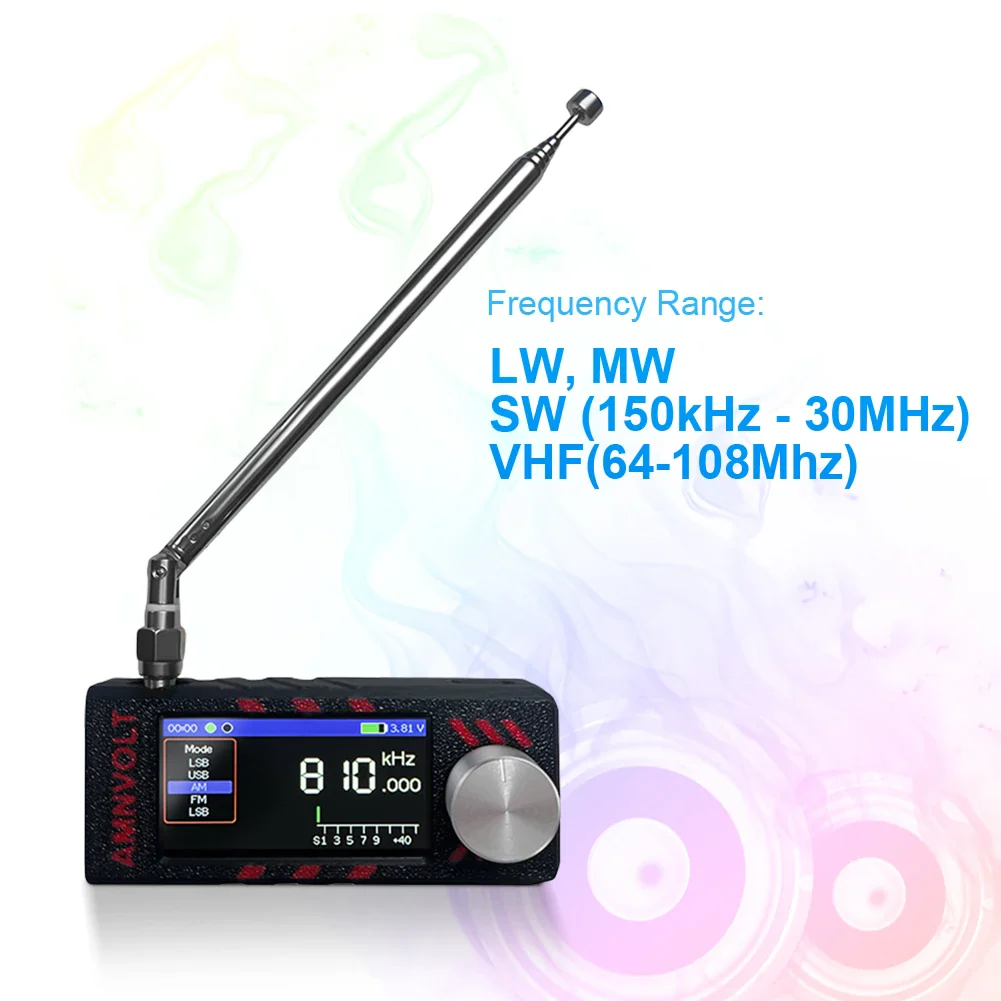 SI4732 Portable Radio LSB USB AM FM FM/AM Radio 1.9inch Mini Pocket Radio HF SW MW VHF Radio with Antenna DSP Long-lasting Radio - Image 4