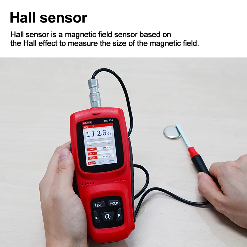 UNI-T Handheld Digital Gauss Meter UT335A UT335B 0-3000mT Automatic Manual Zeroing For Magnetic Field Detection - Image 3