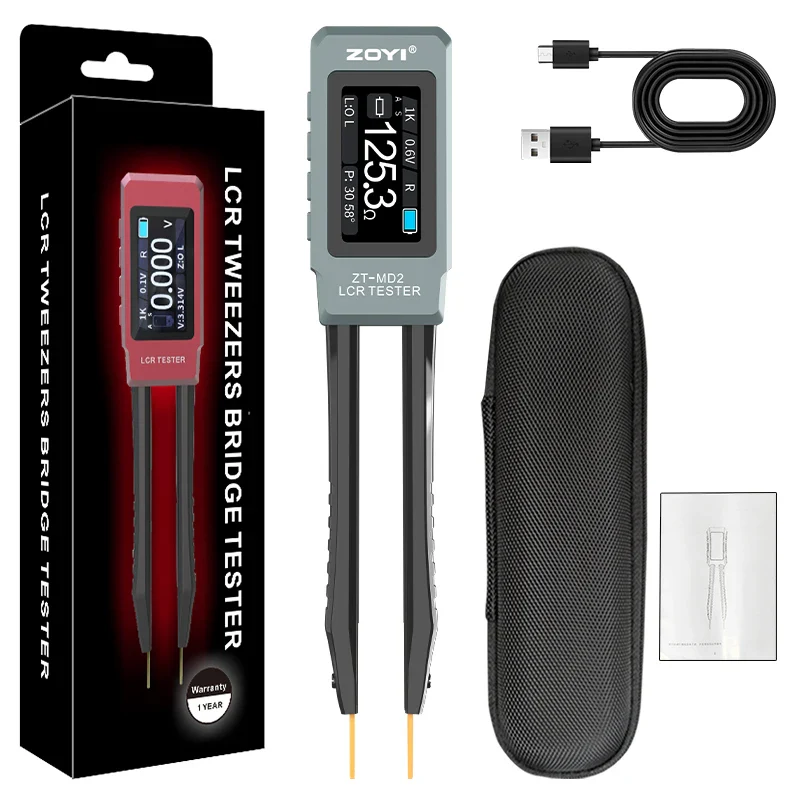 ZOYI ZT-MD2 Intelligent Tweezers Lcr Digital Bridge Tester One Click Measurement Of Resistance Capacitance, And Inductance - Image 8